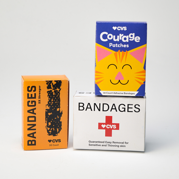 printed bandage boxes