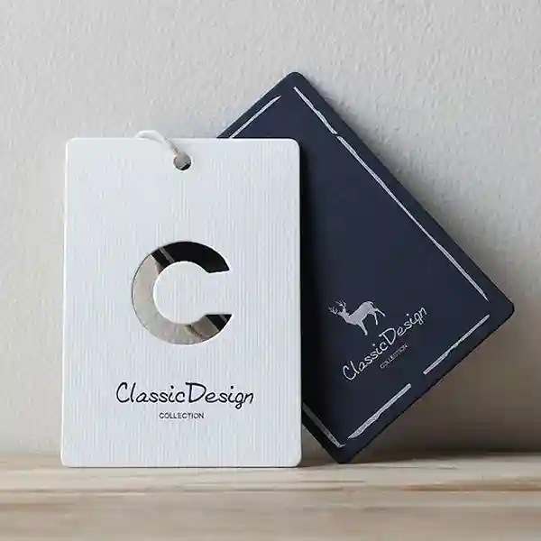 printed hang tags with die cut