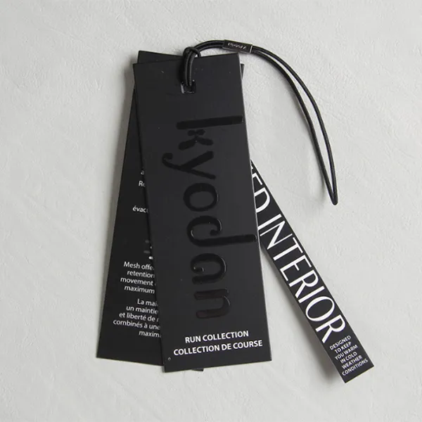 printed metalic hang tags