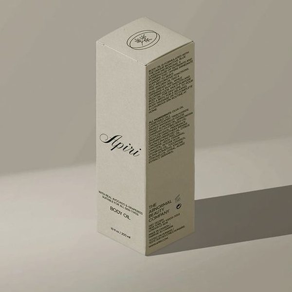printed skin care oil boxes