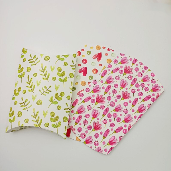 printed small gift pillow boxes