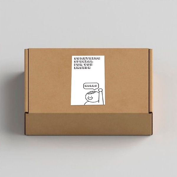 rectangular packaging stickers
