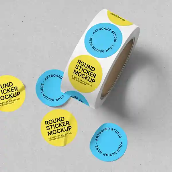 round stickers wholesale