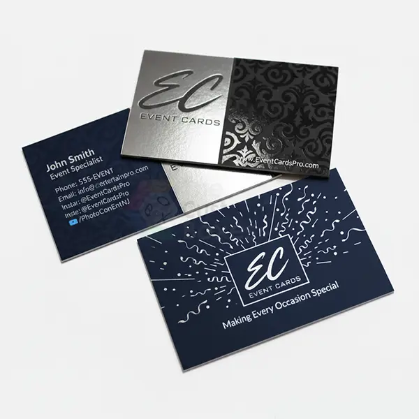 Silver Foil Business Cards
