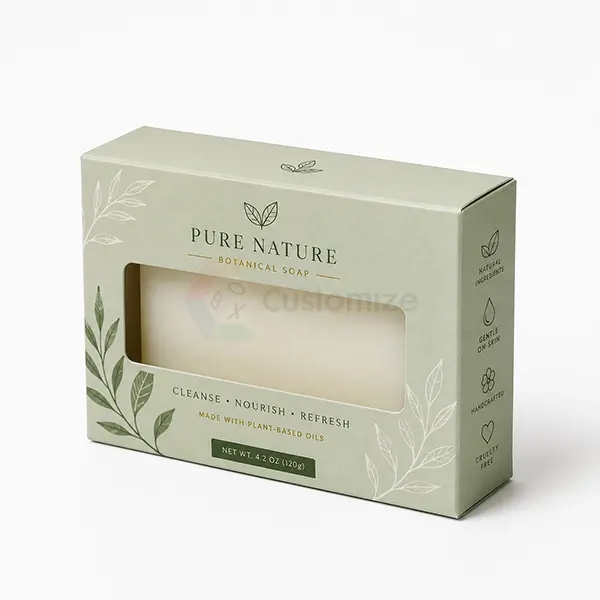 soap boxes with window packaging