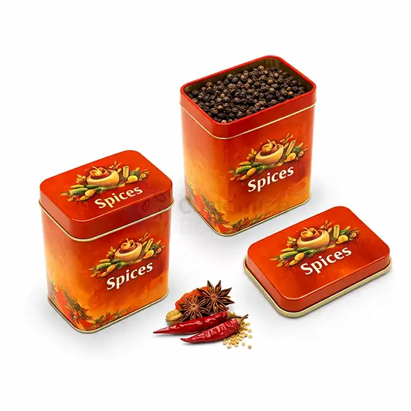 Spices Tin Boxes Wholesale