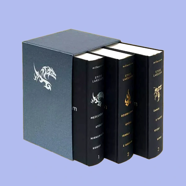 tailored book slipcase with logo