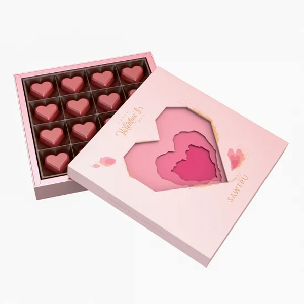 valentines chocolate heart packaging