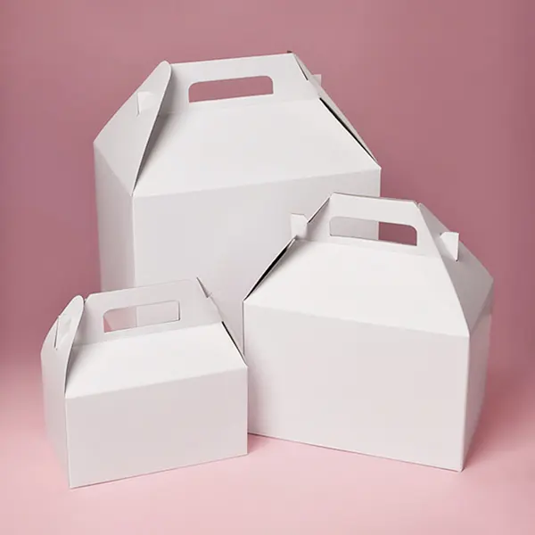 Custom White Gable Boxes