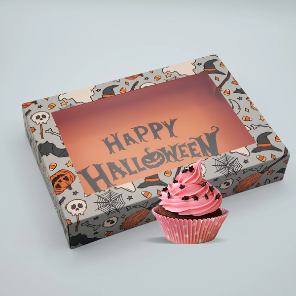 wholesale halloween cupcake packaging boxes