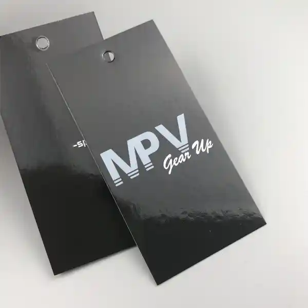 wholesale metalic printed hang tags