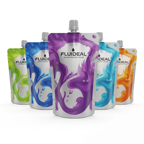 Custom Printed Aluminum Foil Spout Pouches