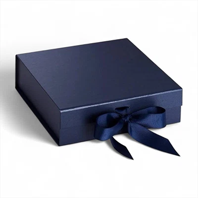 Custom Printed Blue Magnetic Gift Boxes