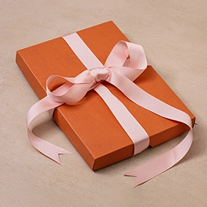 Custom Printed Box with Ribbon