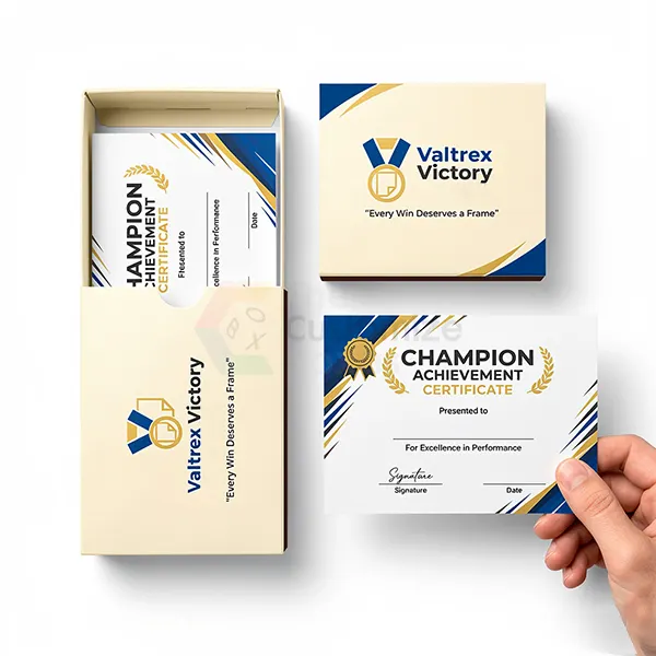 Custom Printed Certificate Boxes