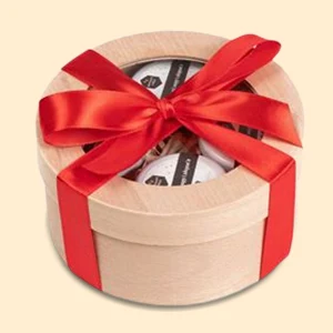 custom printed circular gift boxes