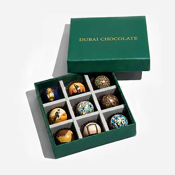 Custom Printed Dubai Chocolate Boxes