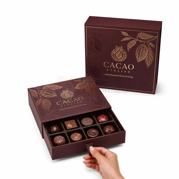 Custom Printed Rigid Chocolate Boxes