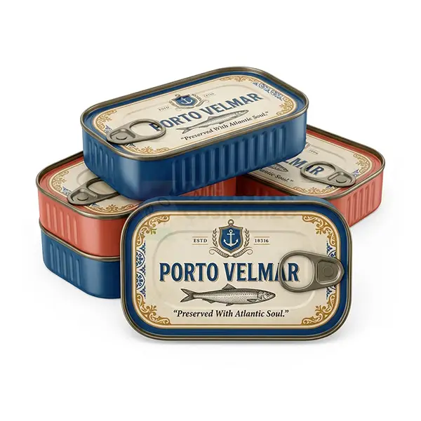 Custom Printed Tinned Fish Packaging