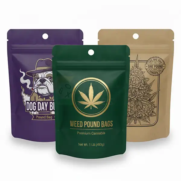 Custom Printed Weed Pound Bags