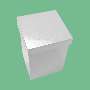 custom printed white glossy boxes